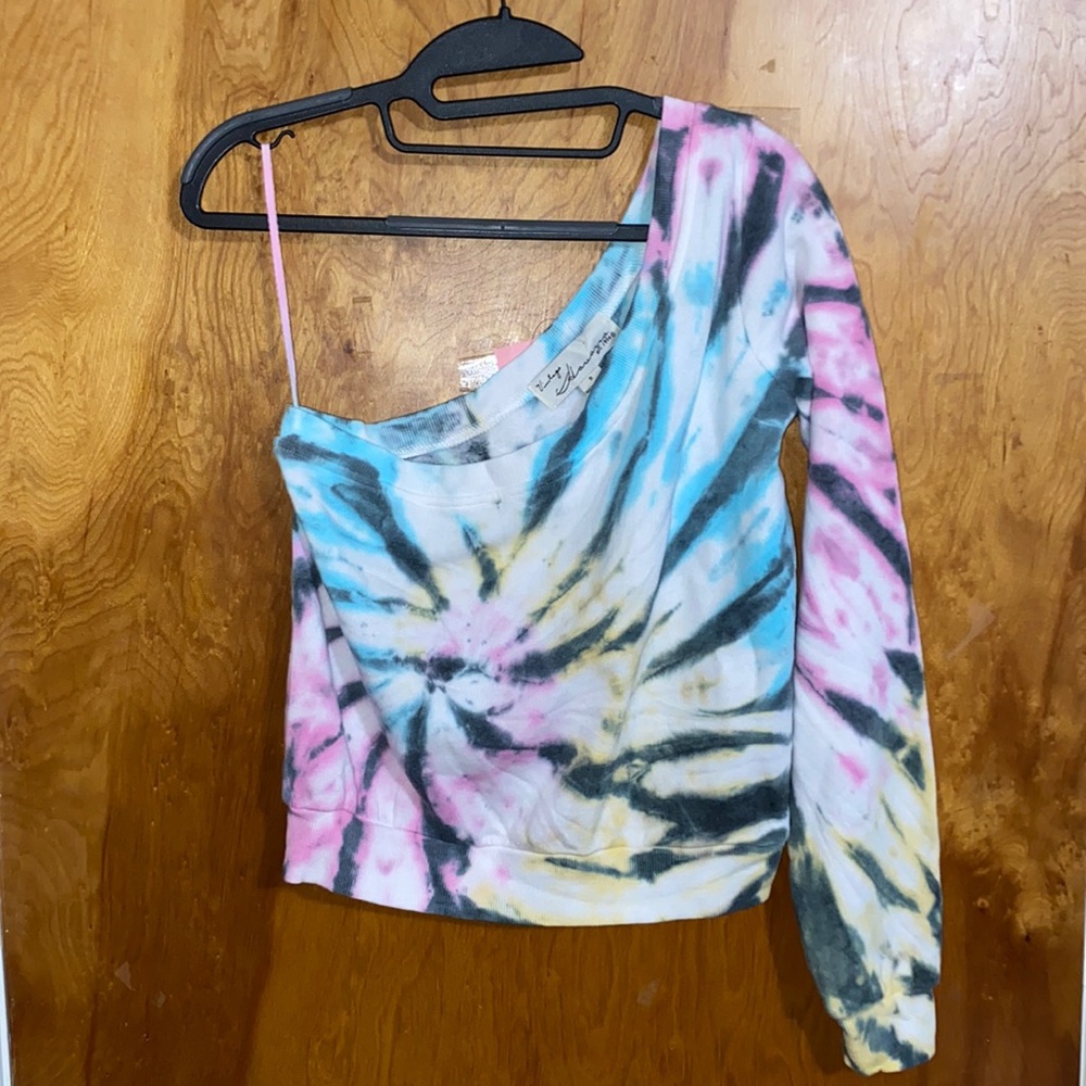 Vintage Havana One Shoulder Tie Dye Top